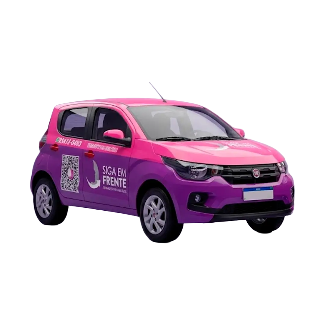 Carro manual da frota Siga em Frente